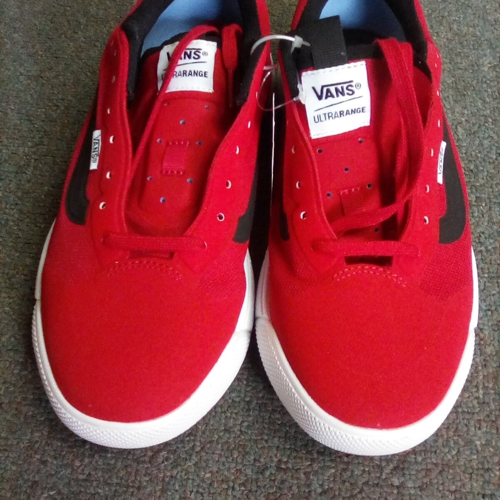 Vans red shoes